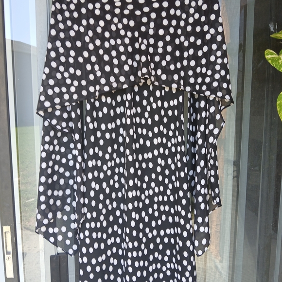 Chetta B Black and White Polka Dot Dress - Picture 1 of 2
